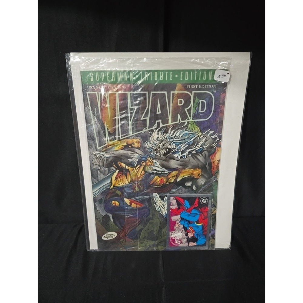 Wizard: The Superman Tribute Edition #1 (1993) Sealed w/Trading Card DOOMSDAY
